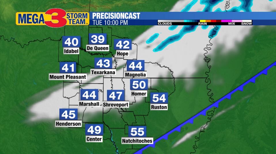 10 PM Tuesday Forecast